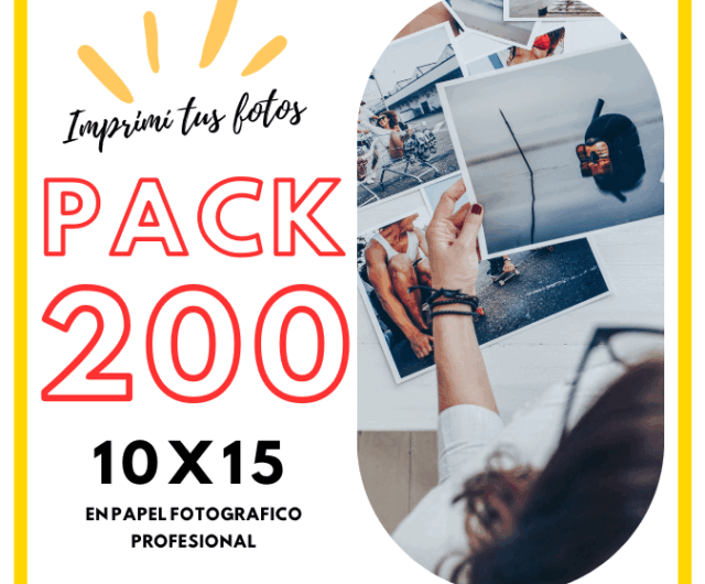 PACK 200 FOTOS 10X15
