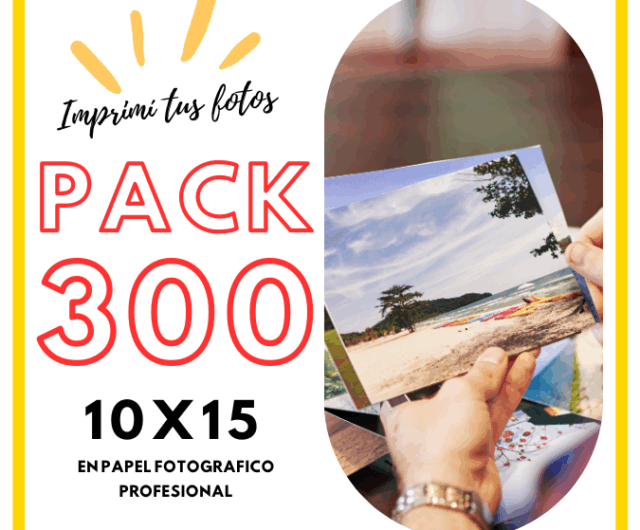 PACK 300 FOTOS 10X15