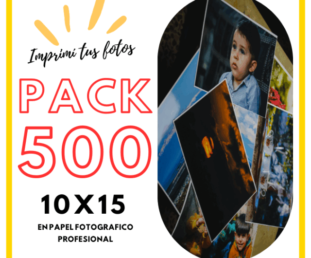 PACK 500 FOTOS 10X15