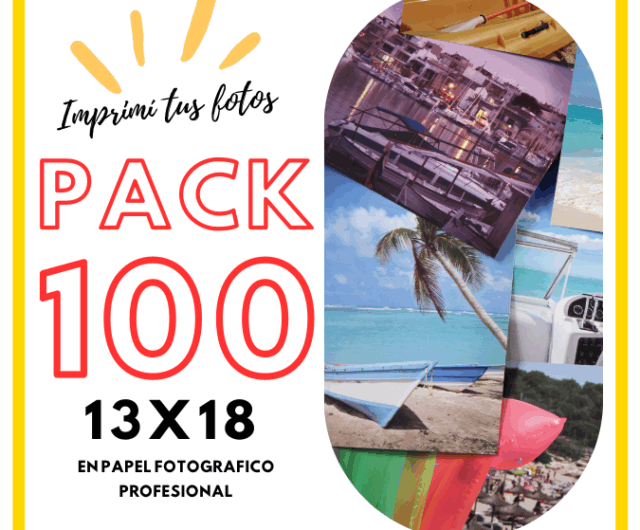 PACK 100 FOTOS 13X18