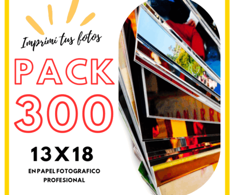 PACK 300 FOTOS 13X18