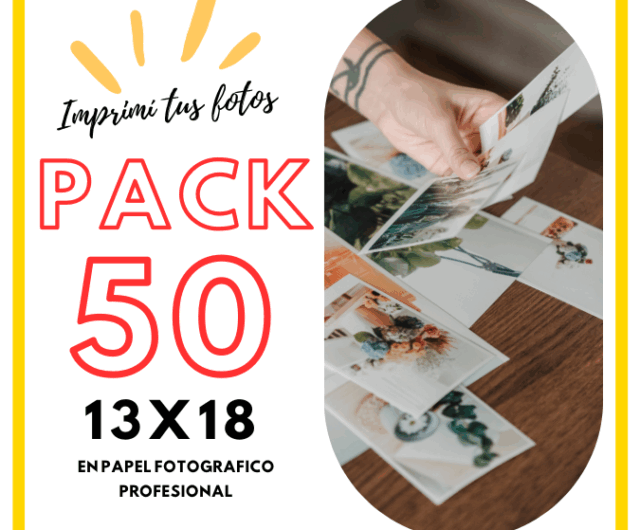 PACK 50 FOTOS 13X18