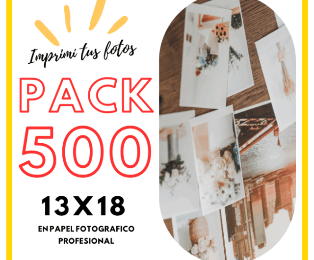 PACK 500 FOTOS 13X18